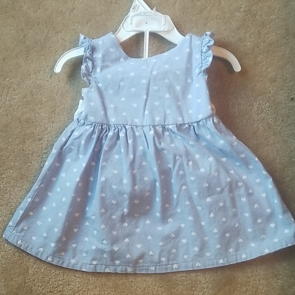 Toddler heart dress. Summer or spring time